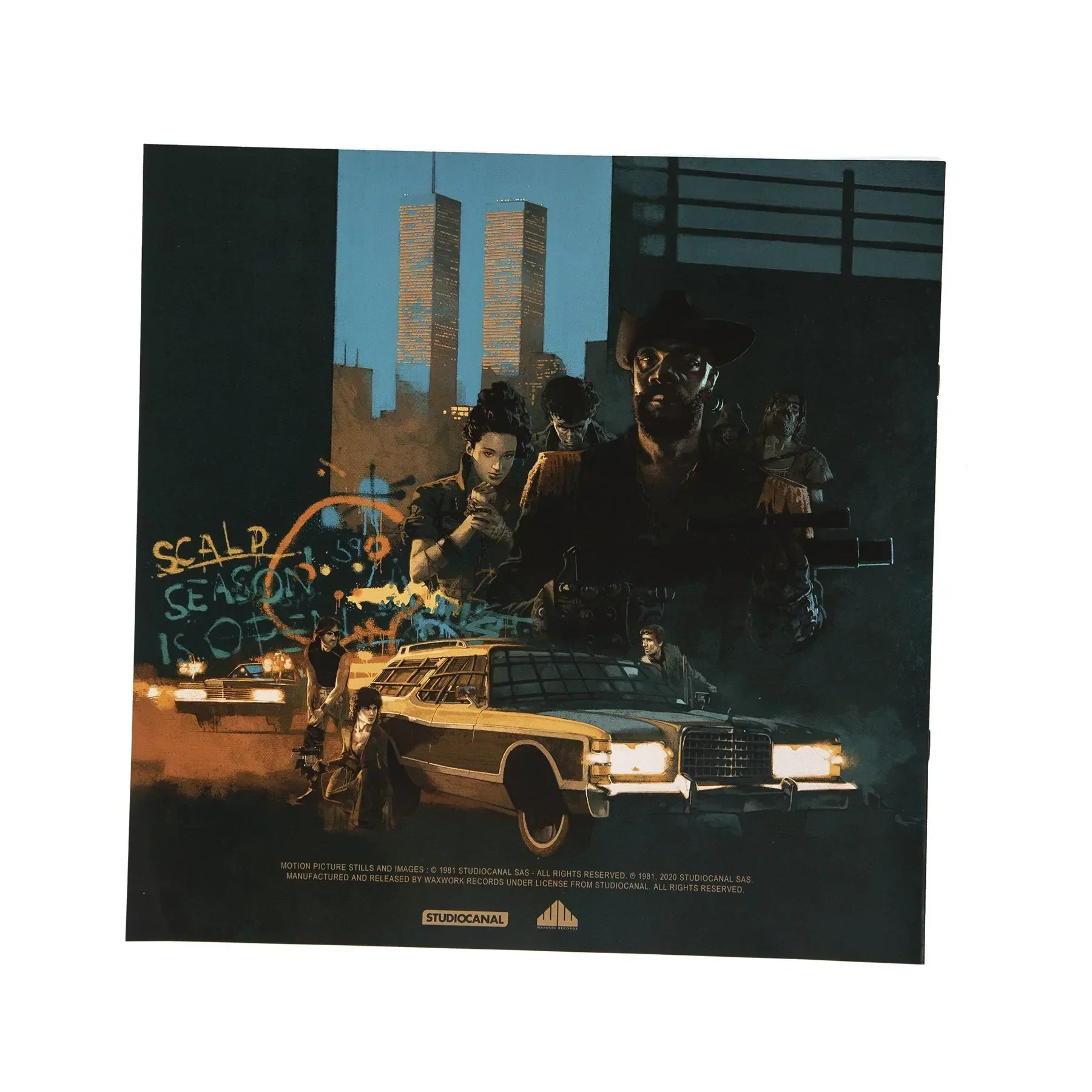 ESCAPE FROM NEW YORK SOUNDTRACK 2LP - BLUE/GREEN/BLACK MARBLE - Image 6
