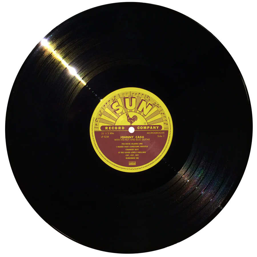 JOHNNY CASH 'WITH HIS HOT AND BLUE GUITAR' LP - Image 3