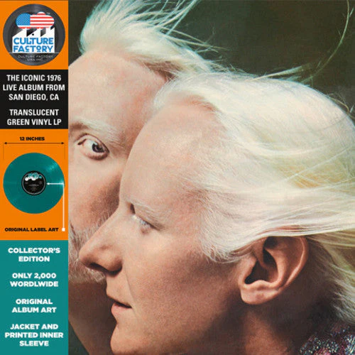 JOHNNY & EDGAR WINTER 'TOGETHER' LP - TRANSLUCENT GREEN - Image 2