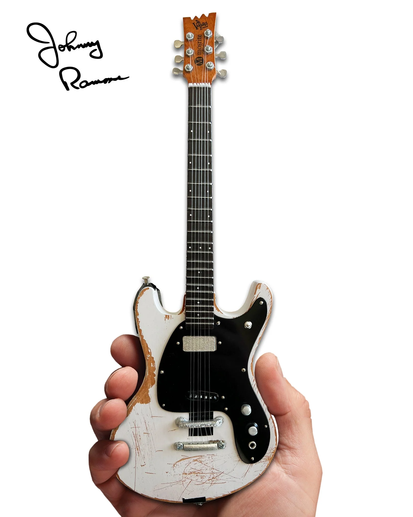 JOHNNY RAMONE SIGNATURE 1965 MOSRITE VENTURES II MINI GUITAR MODEL - Image 9