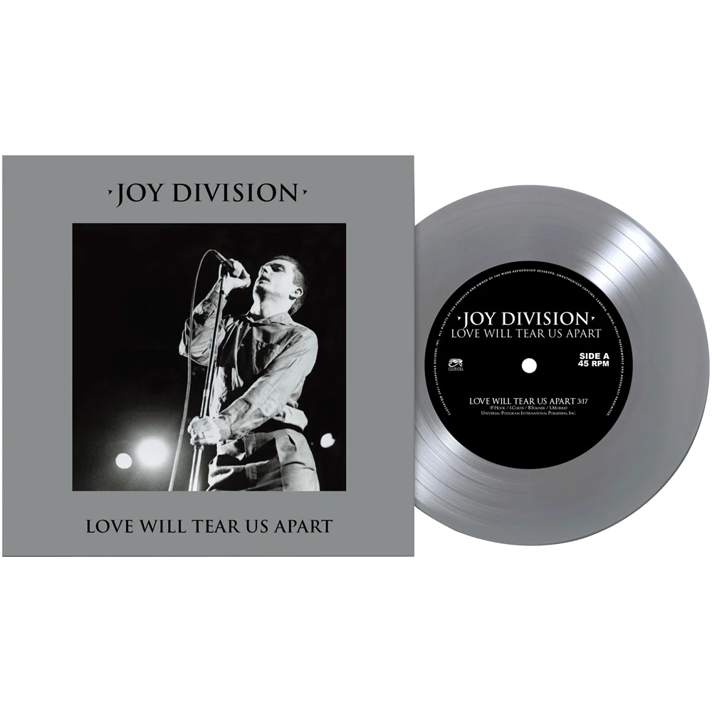 JOY DIVISION 'LOVE WILL TEAR US APART' SILVER 7" SINGLE