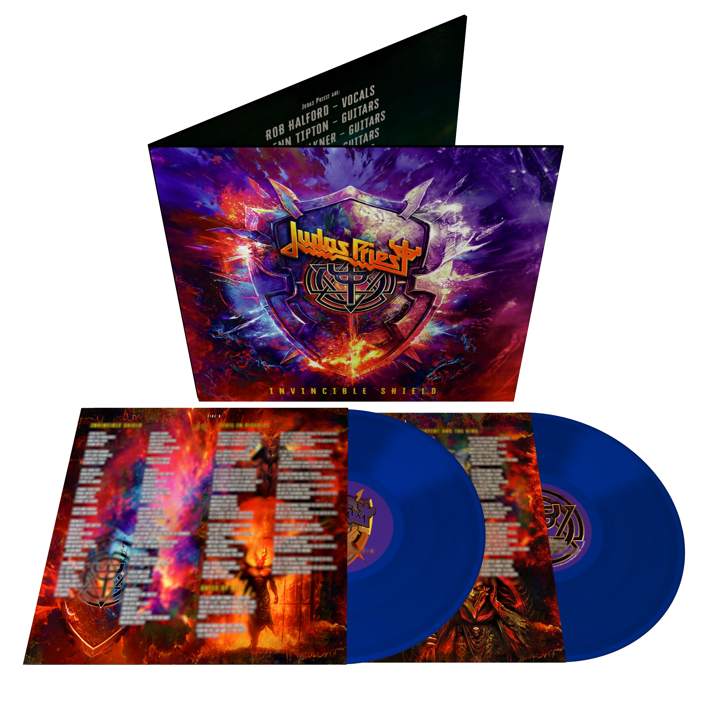 JUDAS PRIEST ‘INVINCIBLE SHIELD’ 2LP - LTD. 1000 - BLUE