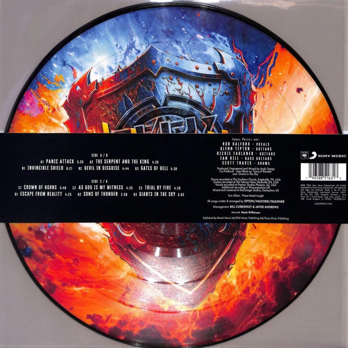 JUDAS PRIEST ‘INVINCIBLE SHIELD’ 2LP - PICTURE DISK - Image 3