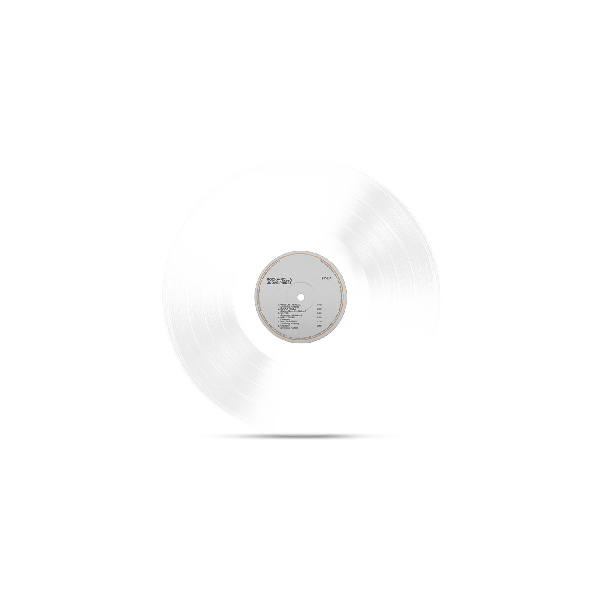 JUDAS PRIEST 'ROCKA ROLLA' 50TH ANNIVERSARY LP (Glass Clear Vinyl) - Image 2
