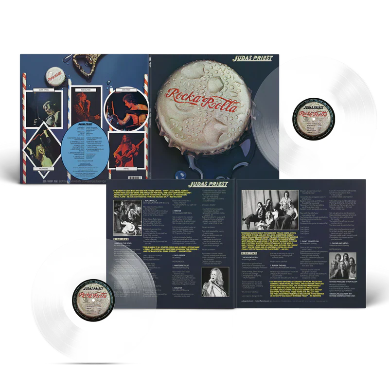 JUDAS PRIEST 'ROCKA ROLLA' LP 50TH ANNIVERSARY EDITION - GLASS CLEAR - Image 2