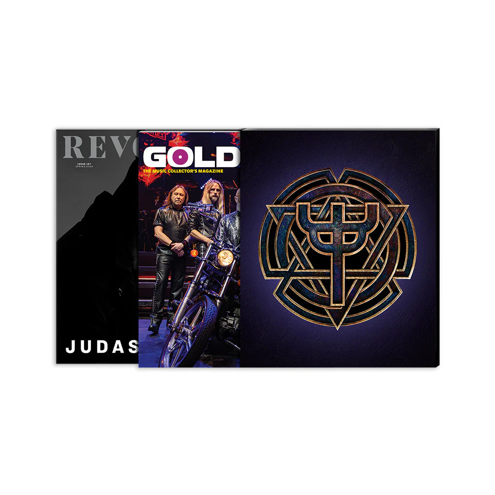 JUDAS PRIEST X REVOLVER BUNDLE - REVOLVER SPRING 2024 ISSUE & GOLDMINE SPRING 2024 ISSUE W/ BAND SIGNED 8X10" IN NUMBERED SLIPCASE - Image 6