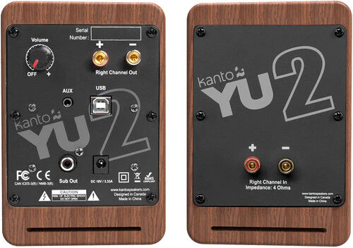 KANTO YU2 WALNUT POWERED DESKTOP SPEAKERS - Image 2