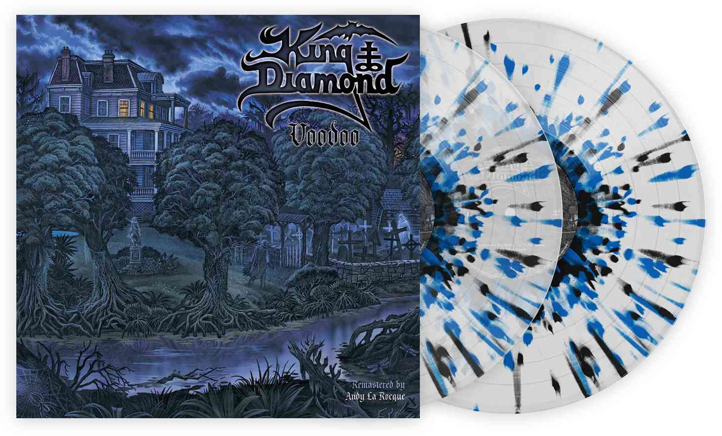 KING DIAMOND 'VOODOO' 2LP - CLEAR/BLUE/BLACK/SPLATTER - Image 2