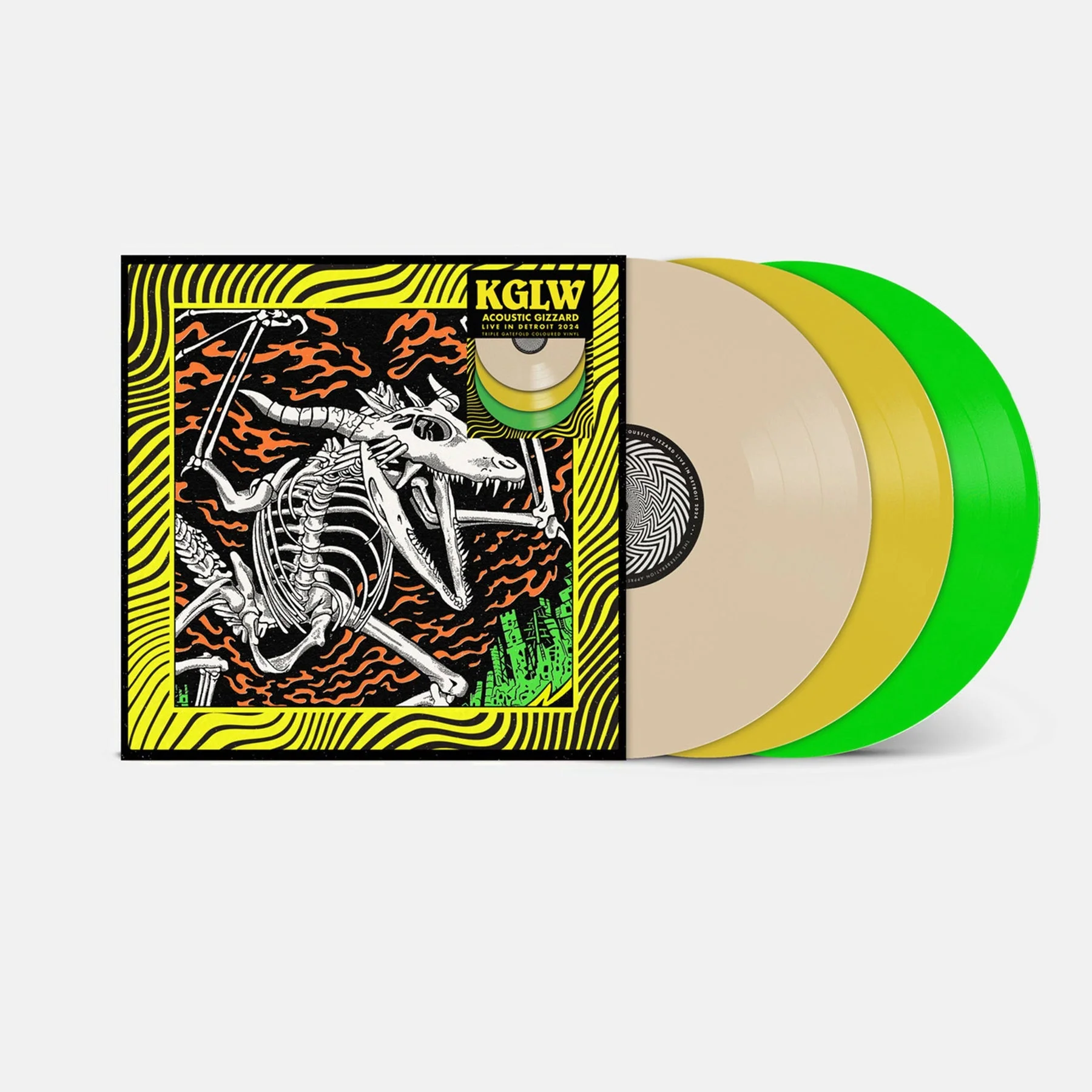 KING GIZZARD & THE LIZARD WIZARD 'ACOUSTIC GIZZARD - LIVE IN DETROIT 2024' 3LP - TRIPLE GATEFOLD - COLORED