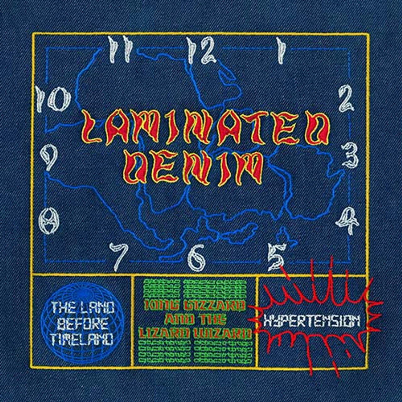 KING GIZZARD & THE LIZARD WIZARD 'LAMINATED DENIM (LUCKY RAINBOW EDITION)' LP - LTD. - RAINBOW