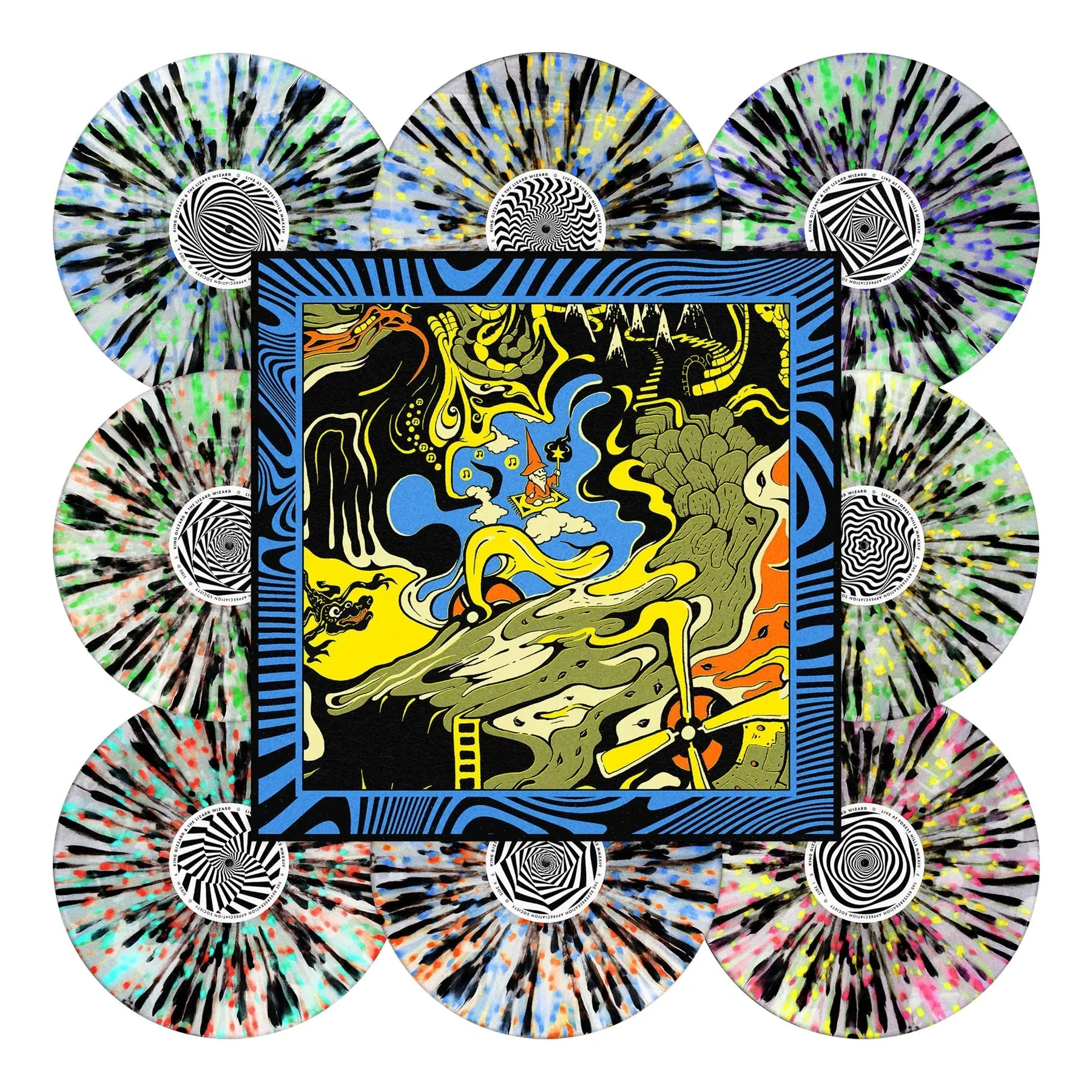 KING GIZZARD & THE LIZARD WIZARD 'LIVE AT FOREST HILLS STADIUM '24' 8LP BOX SET - SPLATTER