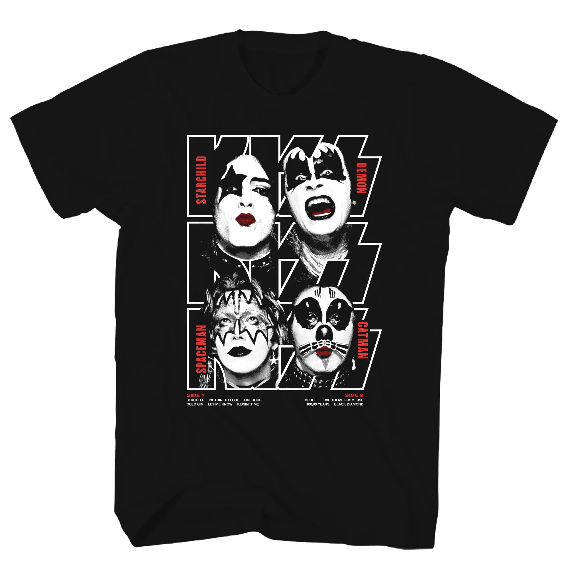 KISS DEBUT ALBUM BLACK TEE