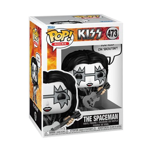 KISS THE SPACEMAN FUNKO FIGURE - ROCK AND ROLL ALL NITE SAYINGS - Image 2