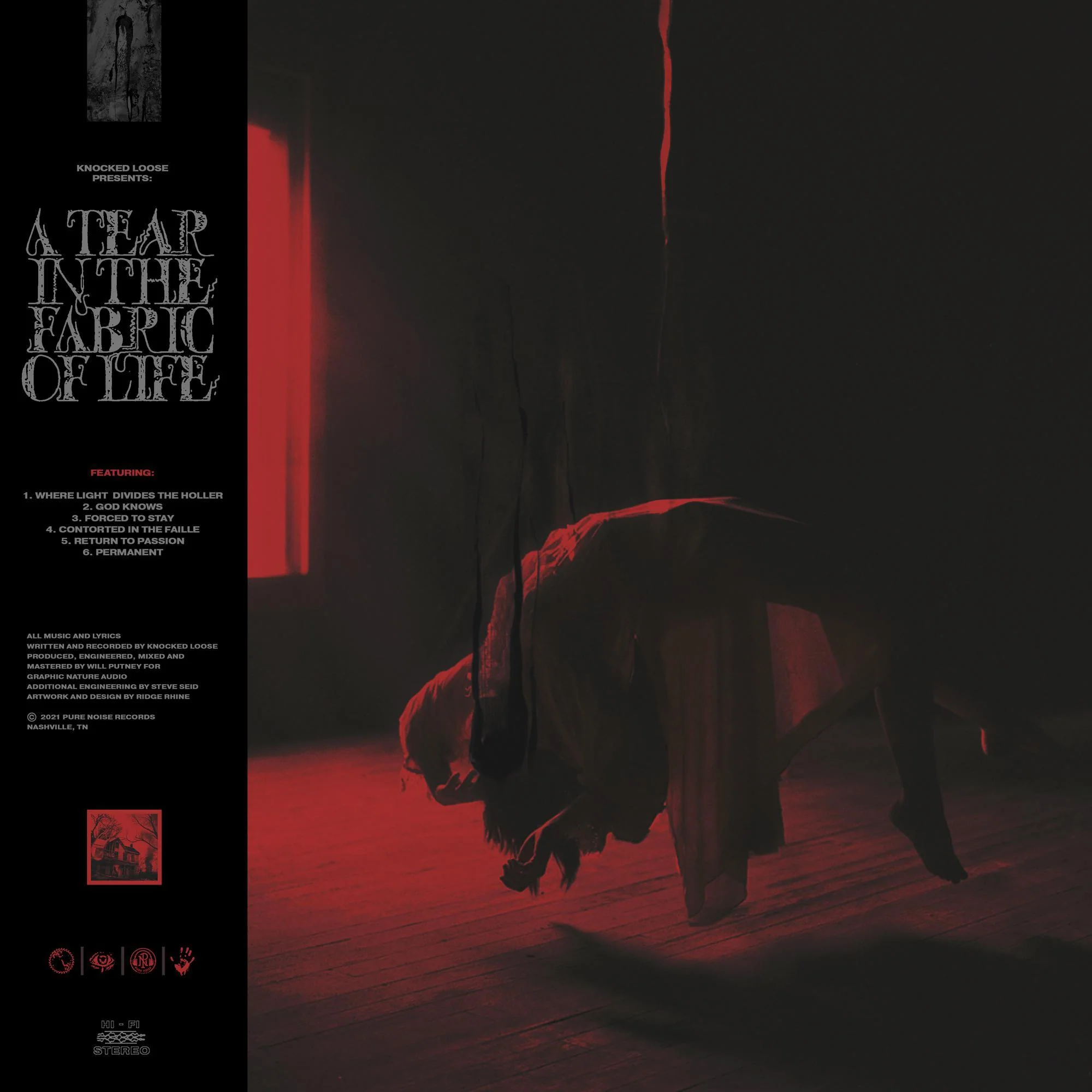 KNOCKED LOOSE 'A TEAR IN THE FABRIC OF LIFE' 12" EP - Image 2