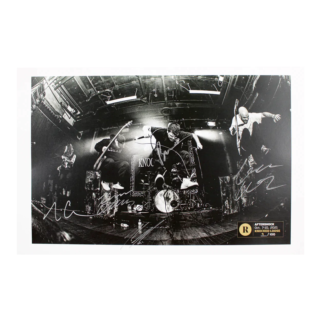 KNOCKED LOOSE X REVOLVER AFTERSHOCK- SIGNED FESTIVAL POSTER - Image 3