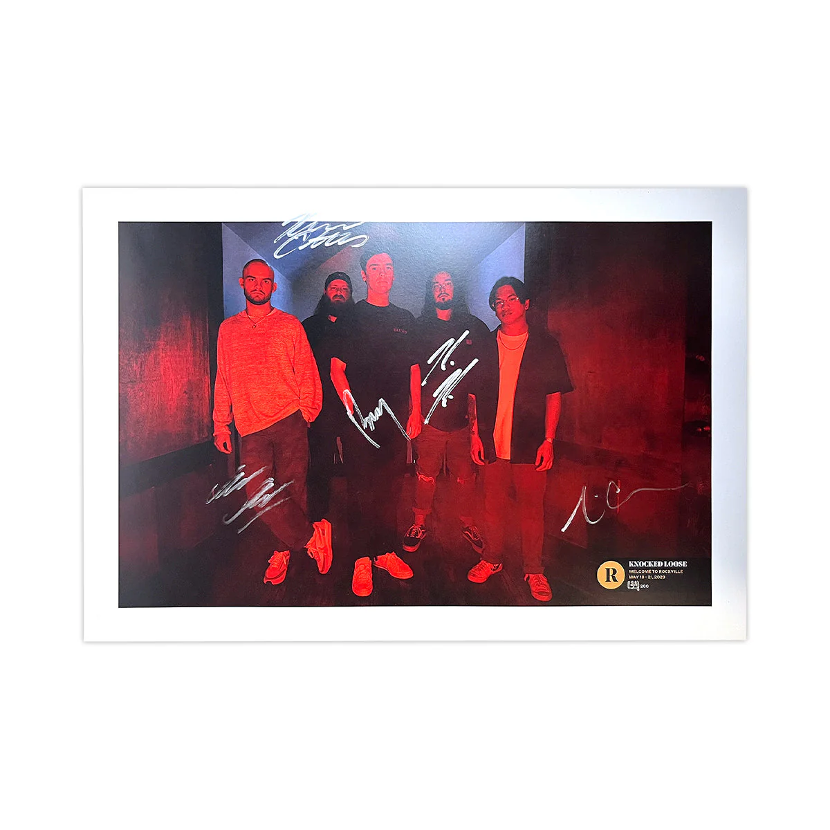 KNOCKED LOOSE X WELCOME TO ROCKVILLE 2023 SIGNED POSTER - EXCLUSIVE - LTD.