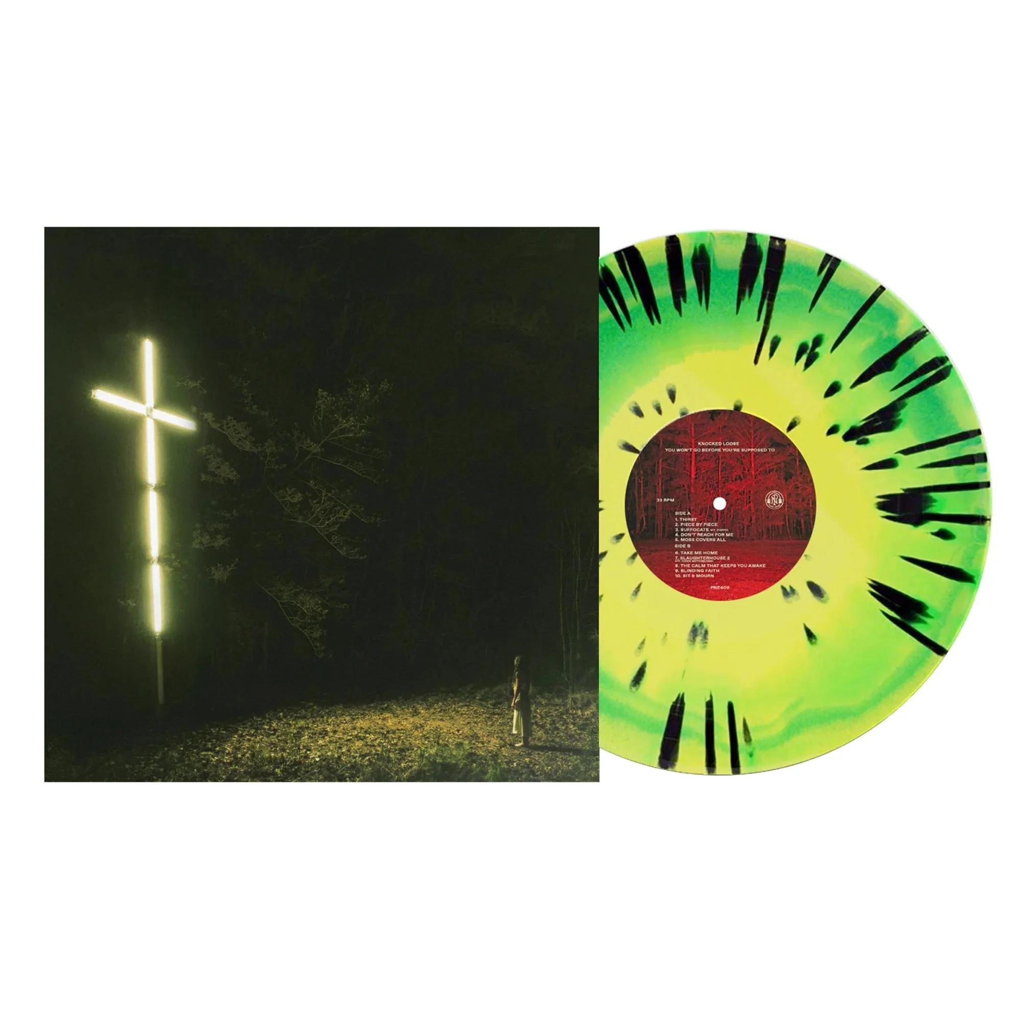 KNOCKED LOOSE 'YOU WON'T GO BEFORE YOU'RE SUPPOSED TO' LP - GREEN/YELLOW/SPLATTER