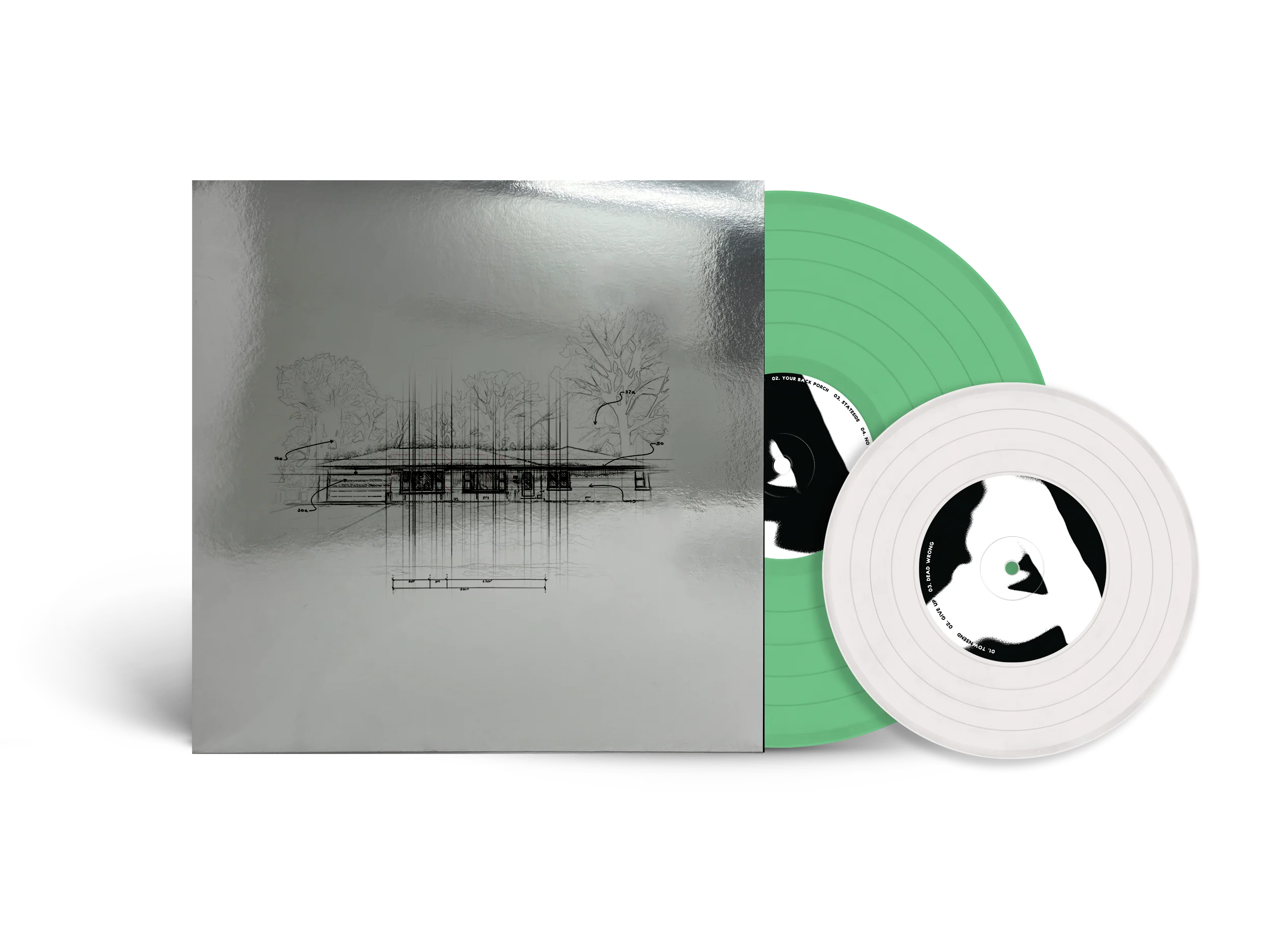 KNUCKLE PUCK 'RETROSPECTIVE' LP - EXCLUSIVE - LTD. 250 - GREEN/WHITE