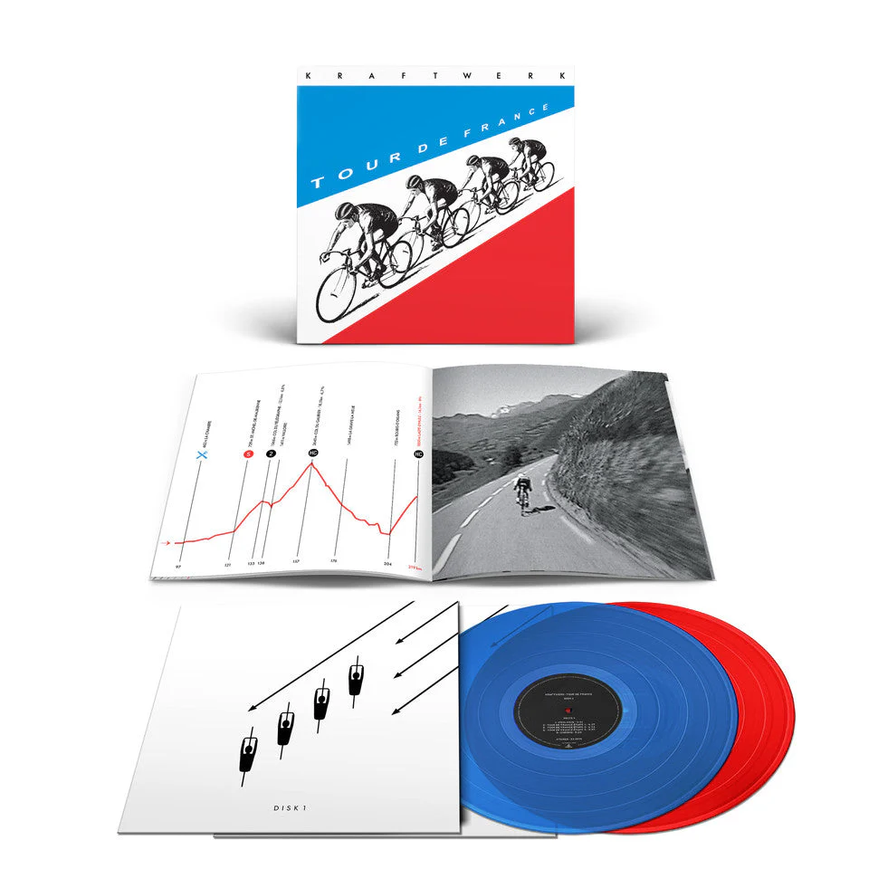 KRAFTWERK 'TOUR DE FRANCE' 2LP - RED/BLUE - Image 2