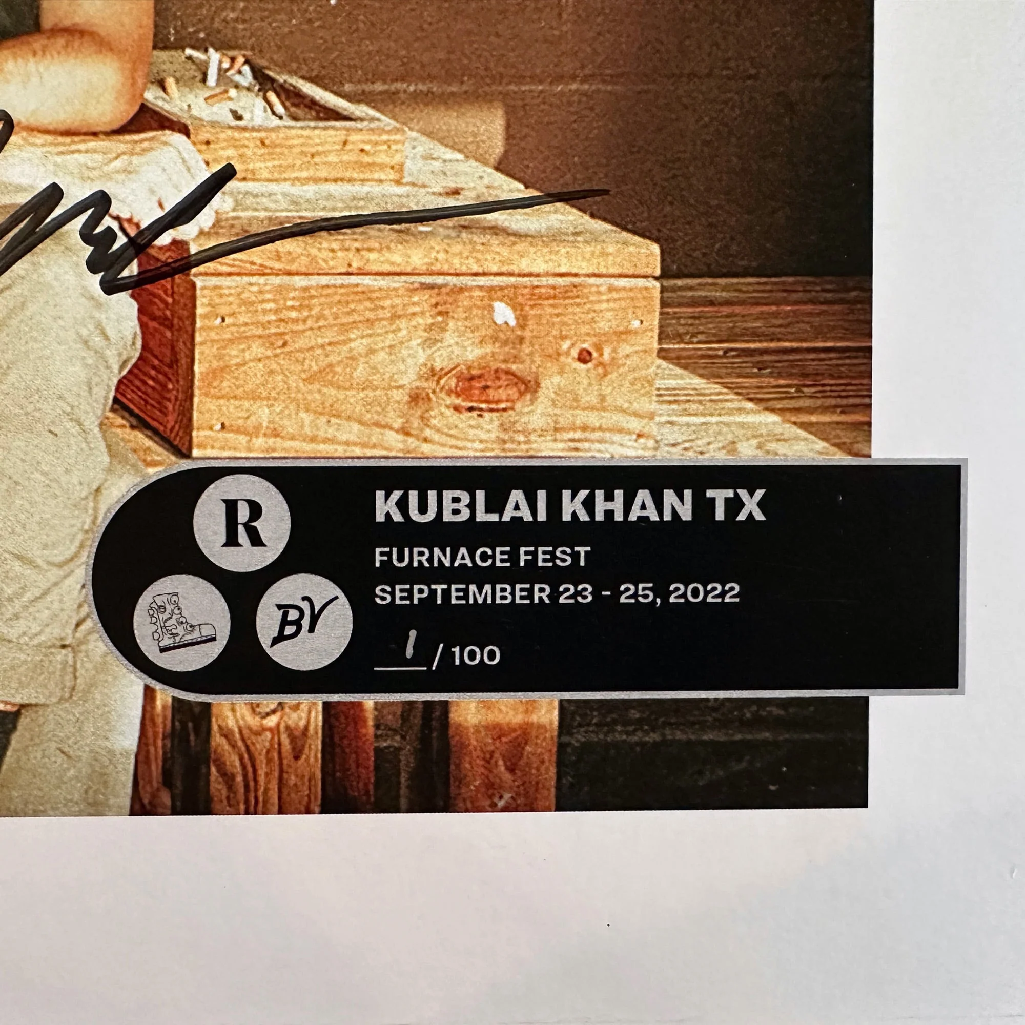 KUBLAI KHAN TX x FURNACE FEST 2022 NUMBERED PRINT - EXCLUSIVE - LTD. - Image 2