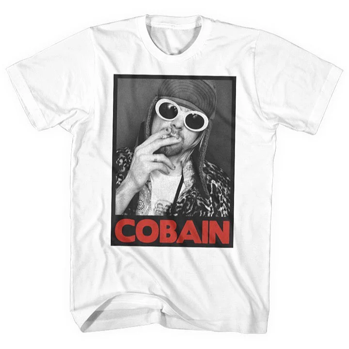 KURT COBAIN 'SMOKING BOX PHOTO' T-SHIRT