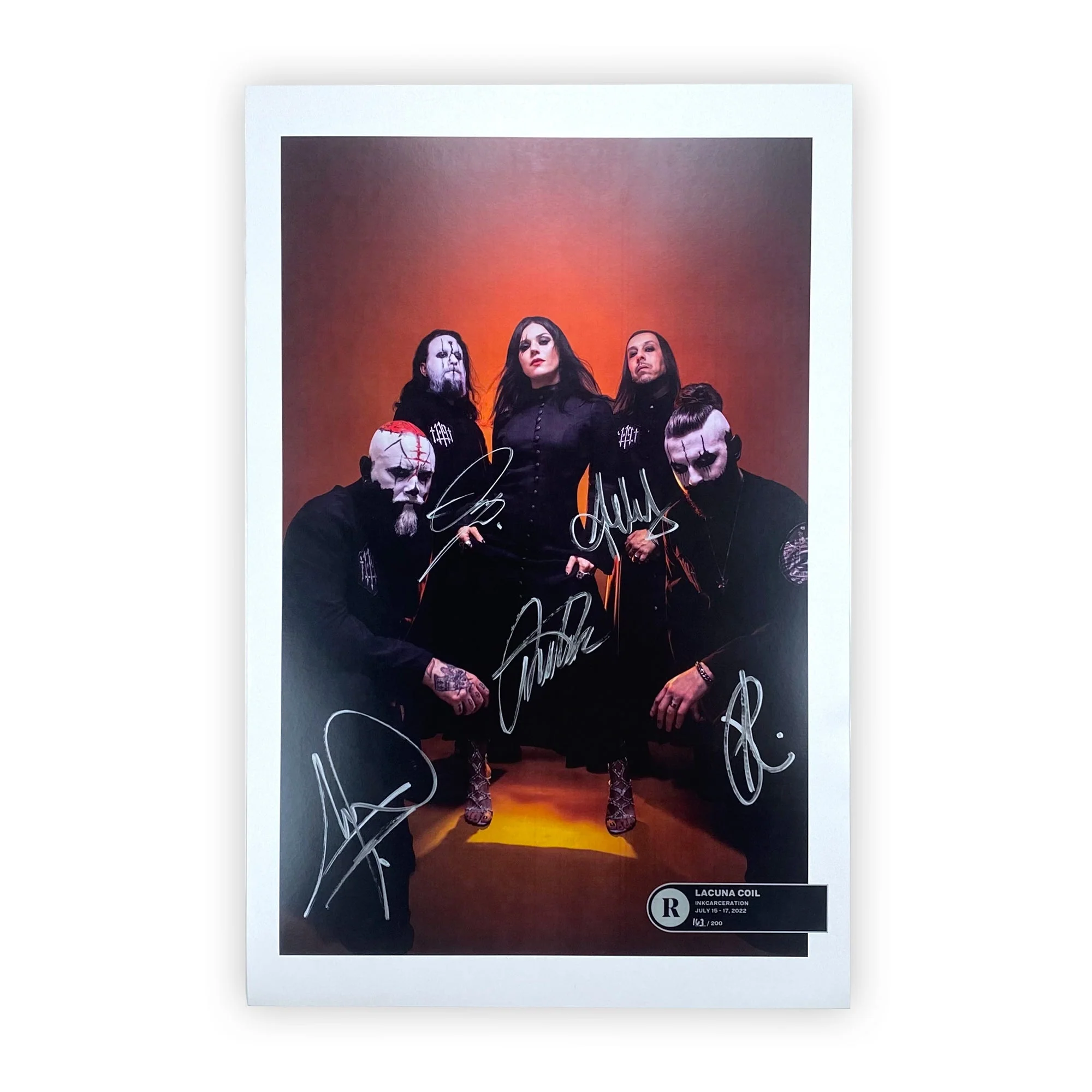 LACUNA COIL x REVOLVER x INKCARCERATION 2022 NUMBERED POSTER - EXCLUSIVE - LTD.