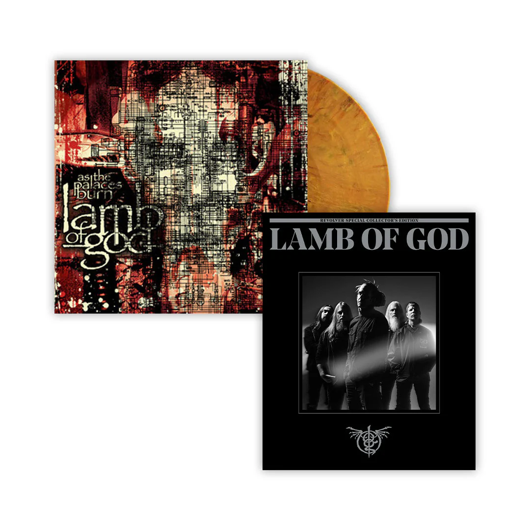 LAMB OF GOD ‘AS THE PALACES BURN’ LP + "BAND COVER" SPECIAL COLLECTOR'S EDITION DELUXE MAGAZINE - EXCLUSIVE - LTD. 500 - ORANGE RUST