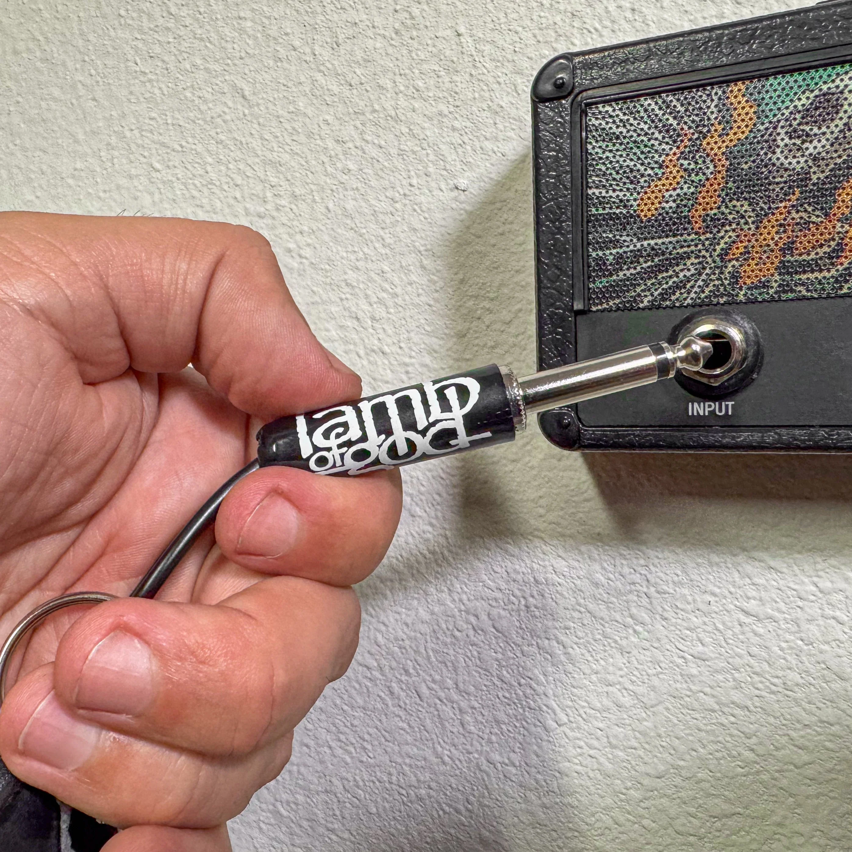 LAMB OF GOD LOGO GUITAR PLUG KEYCHAIN - Image 3