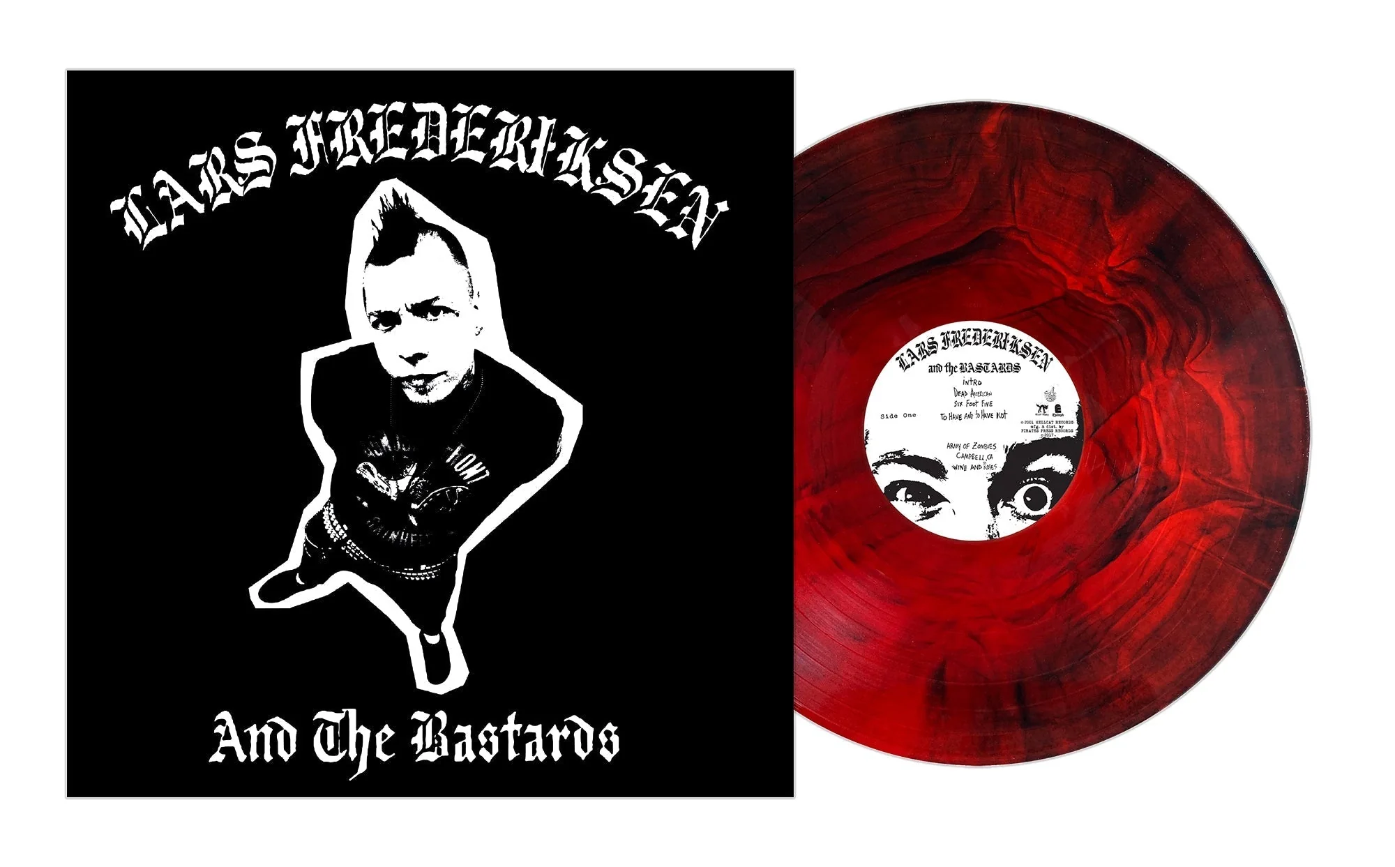LARS FREDERIKSEN & THE BASTARDS 'LARS FREDERIKSEN & THE BASTARDS' LP - RED/BLACK/GALAXY