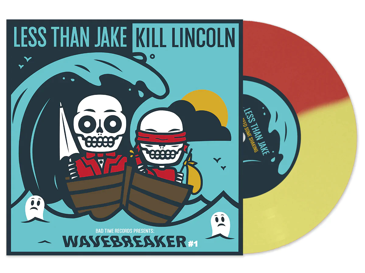 LESS THAN JAKE / KILL LINCOLN ‘WAVEBREAKER #1’ 7" EP - YELLOW/RED