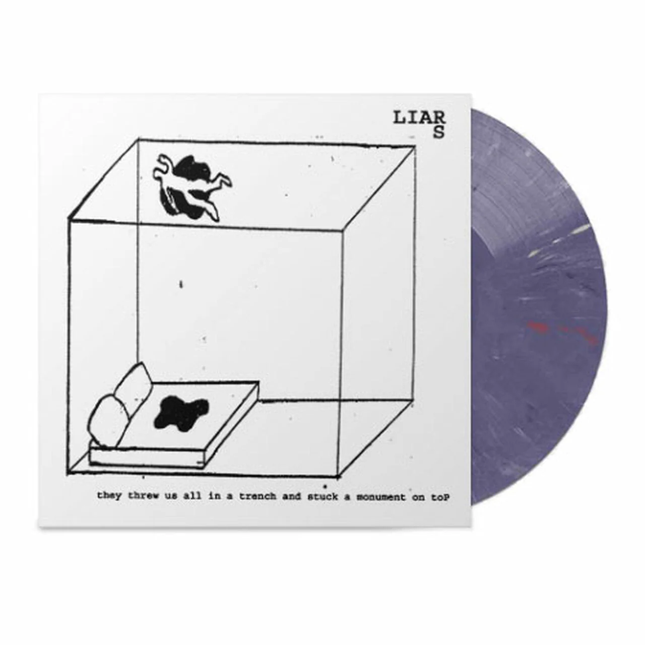 LIARS 'THEY THREW US ALL IN A TRENCH AND STUCK A MONUMENT ON TOP' LP - LTD. - RECYCLED COLOR