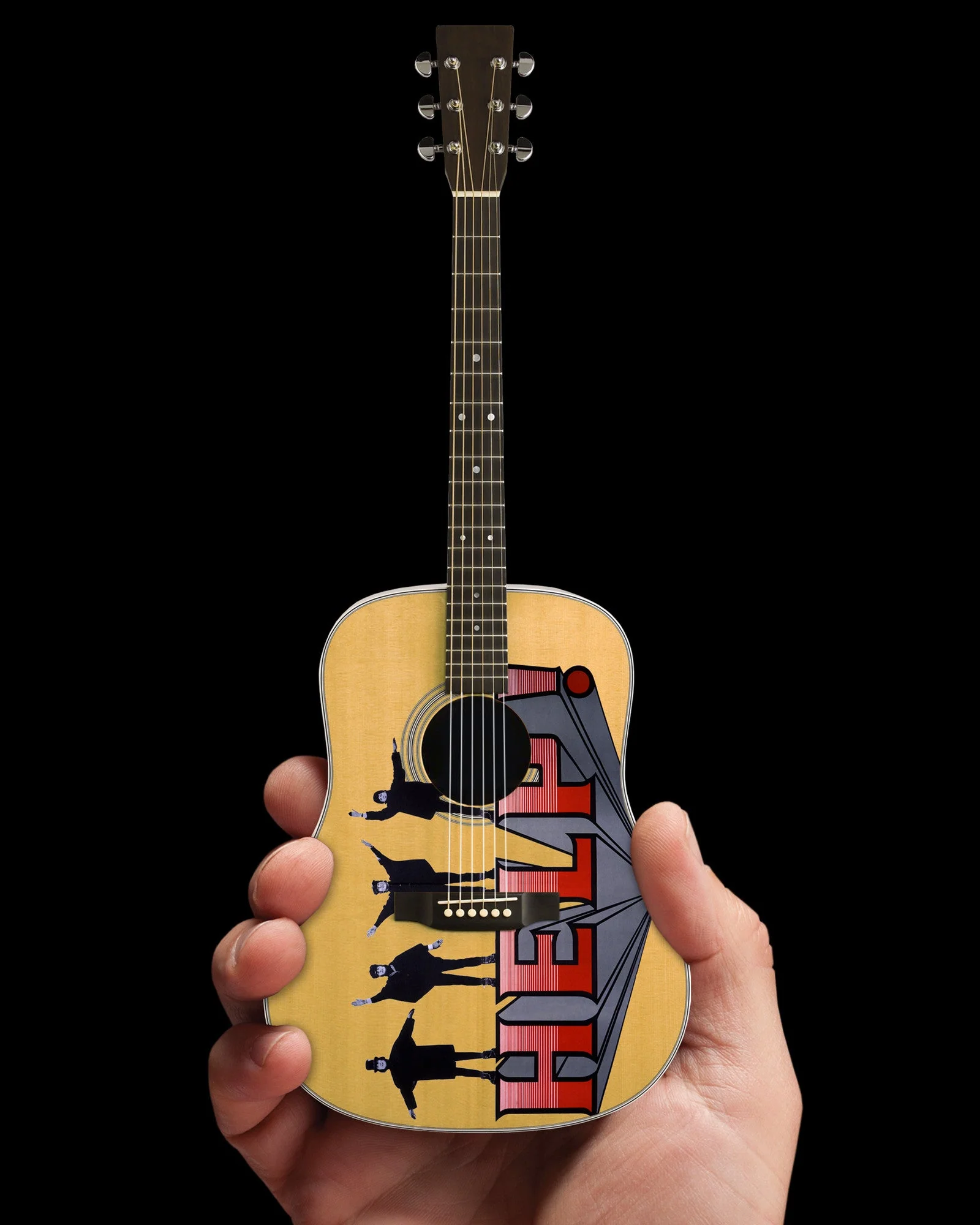 LICENSED FAB FOUR - HELP! TRIBUTE MINI ACOUSTIC - RADIO DAYS - Image 3