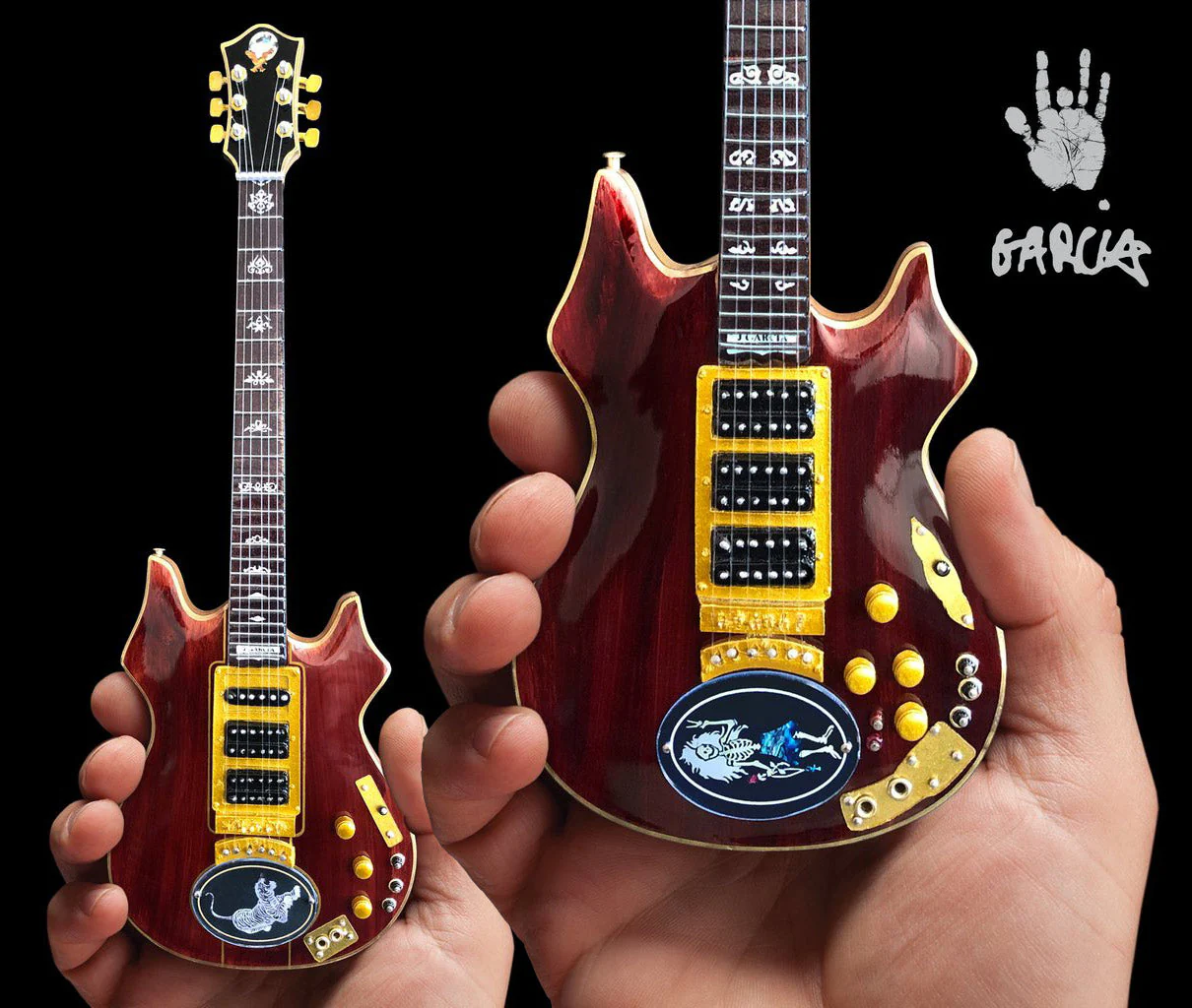 GRATEFUL DEAD - JERRY GARCIA - SIGNATURE TIGER MINI GUITAR - Image 2