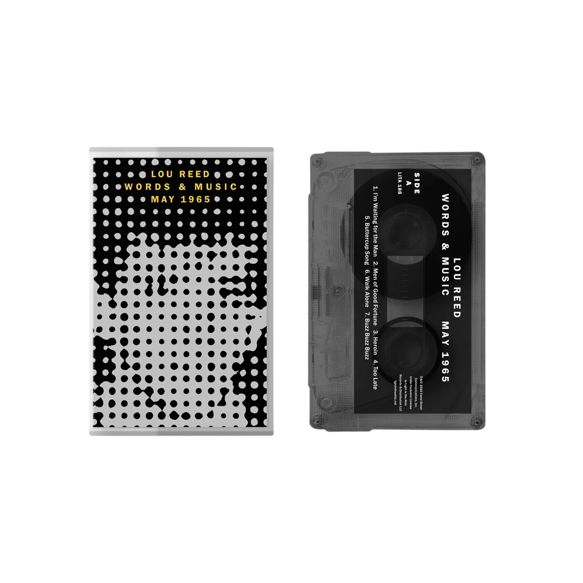 LOU REED 'WORDS & MUSIC, MAY 1965' CASSETTE