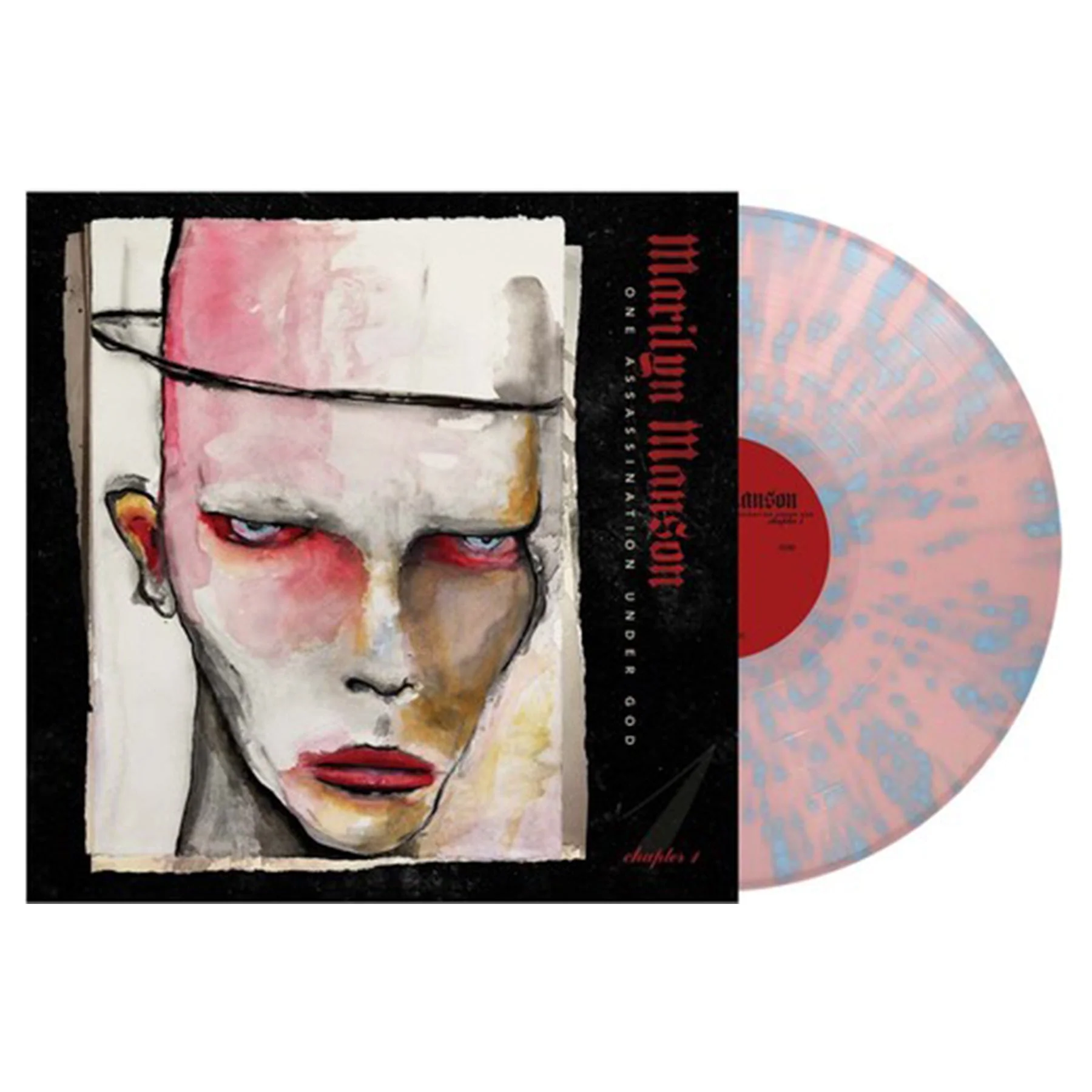 MARILYN MANSON 'ONE ASSASSINATION UNDER GOD - CHAPTER 1' LP - PINK/BLUE SPLATTER