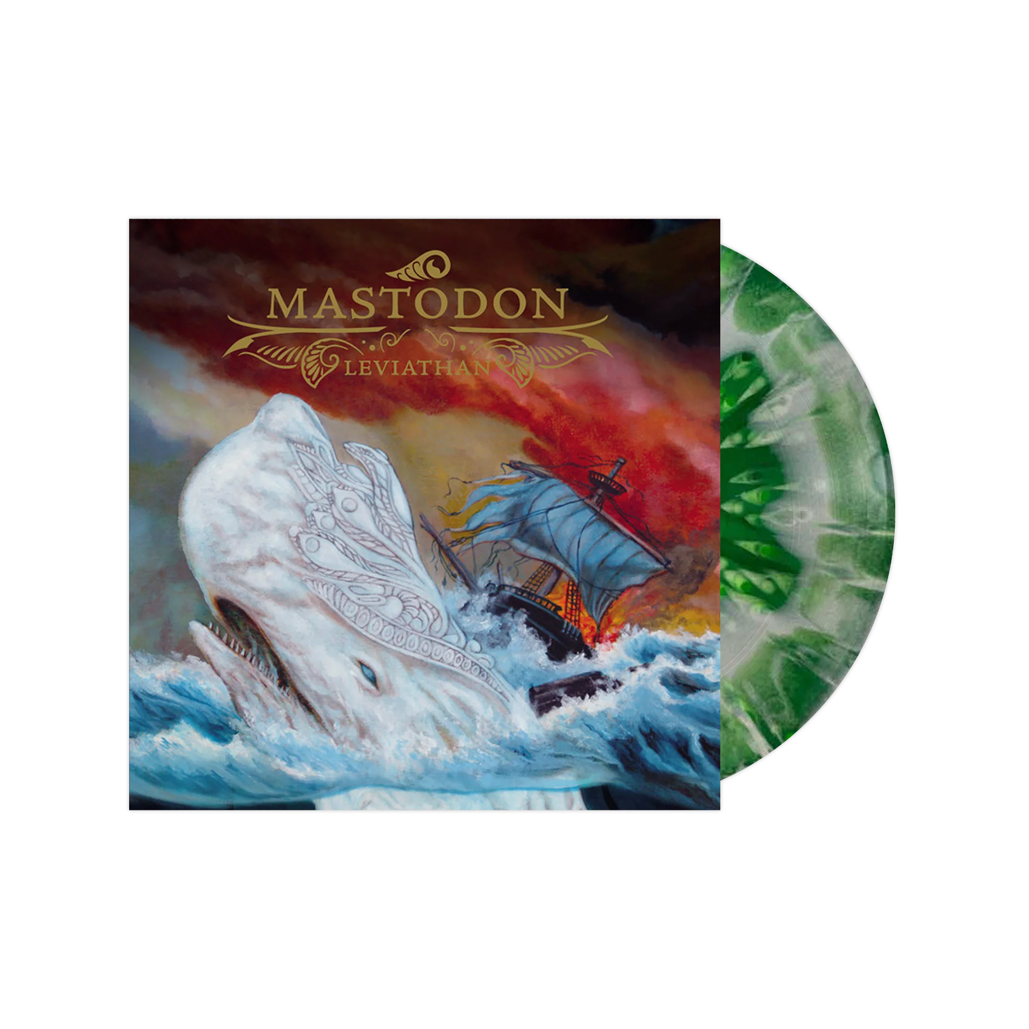 MASTODON ‘LEVIATHAN’ LP w/ SIGNED 12"x12" PAUL ROMANO PRINT & COLLECTORS EDITION MAGAZINE - Image 3