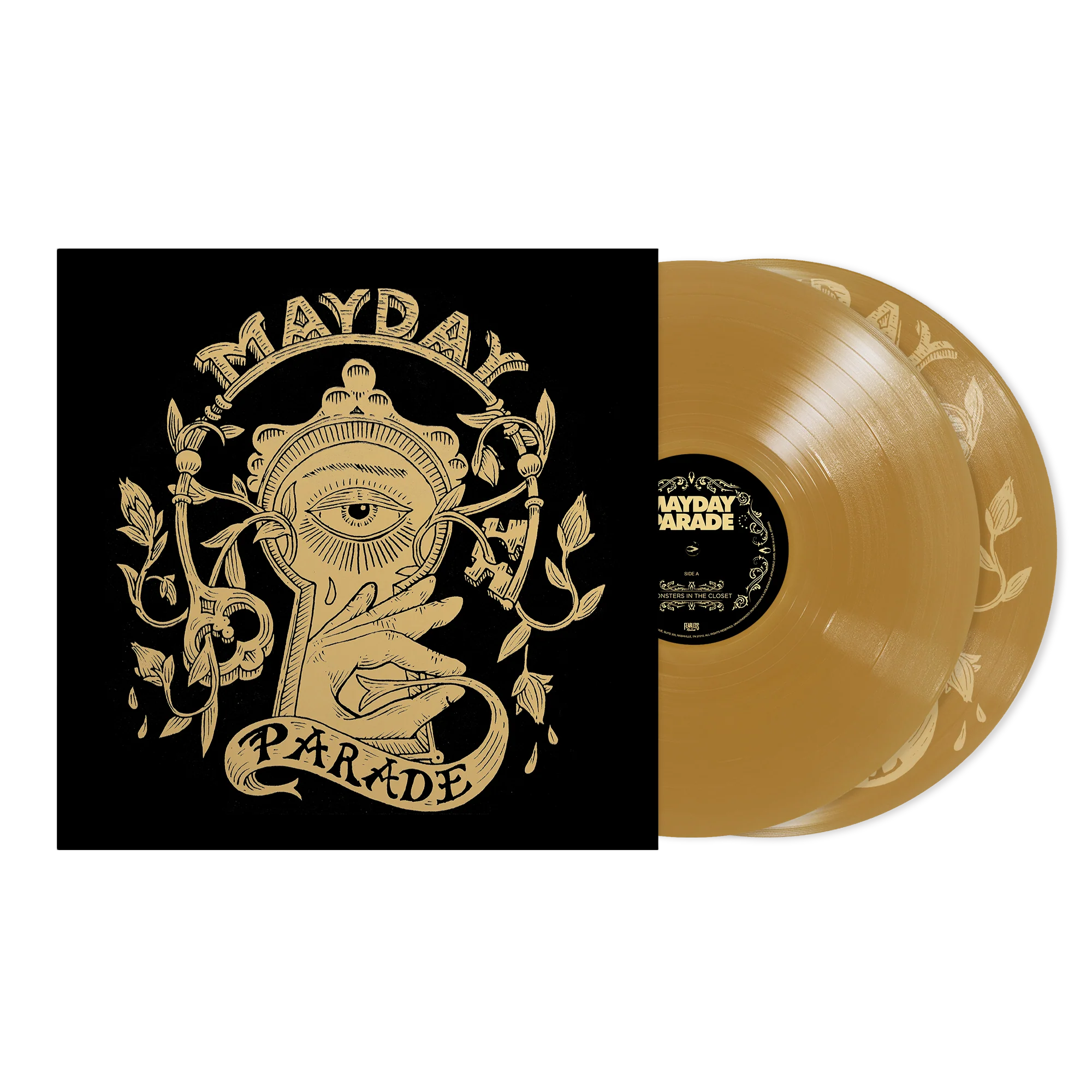 MAYDAY PARADE 'MONSTERS IN THE CLOSET' 10TH ANNIVERSARY 2LP - LTD. 500 - GOLD/ETCHING