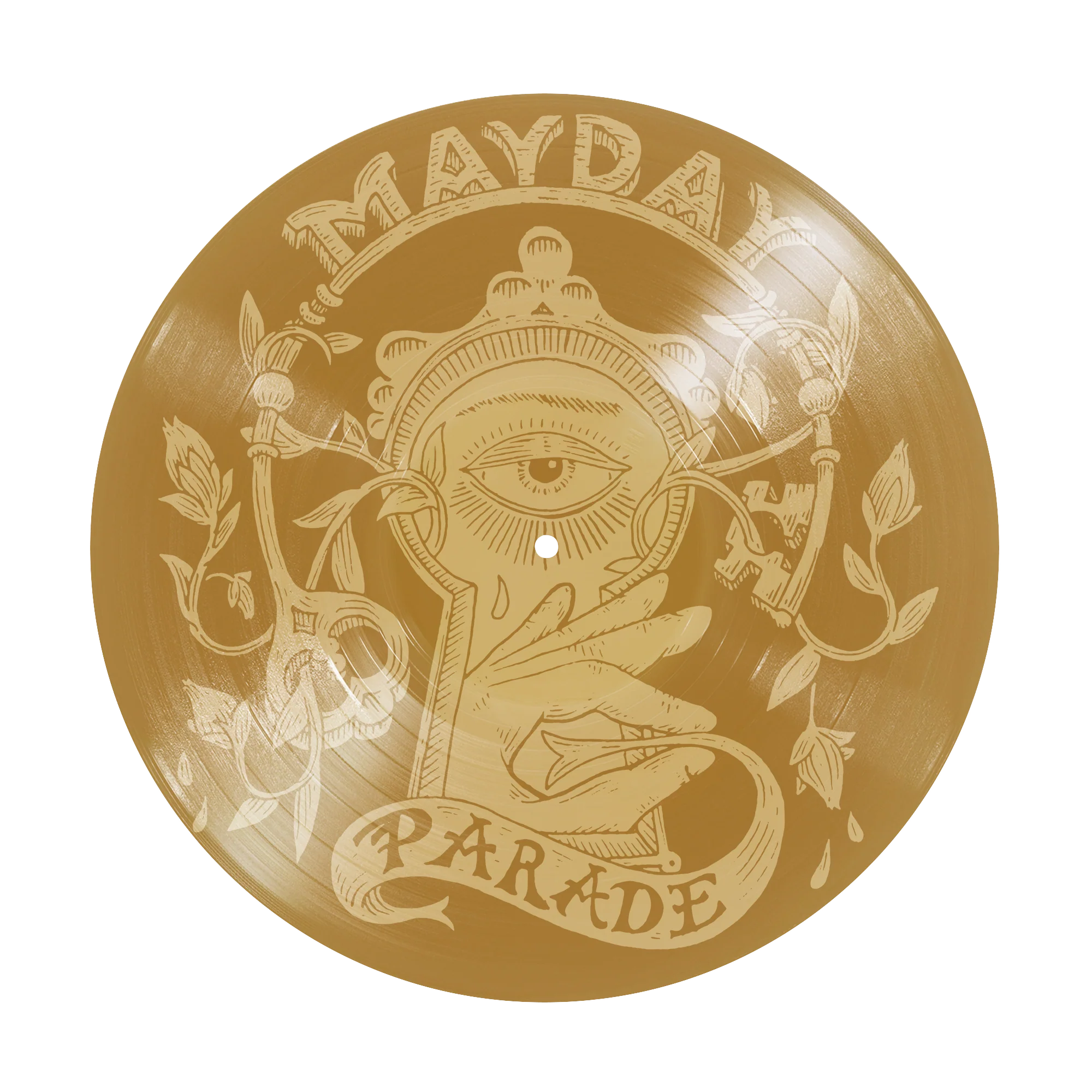 MAYDAY PARADE 'MONSTERS IN THE CLOSET' 10TH ANNIVERSARY 2LP - LTD. 500 - GOLD/ETCHING - Image 2
