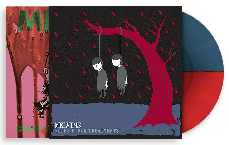 MELVINS ‘GLUEY PORCH TREATMENTS' LIMTED EDITION LP + MACKIE OSBORNE SCREEN PRINT WRAP - RED/BLUE - Image 2