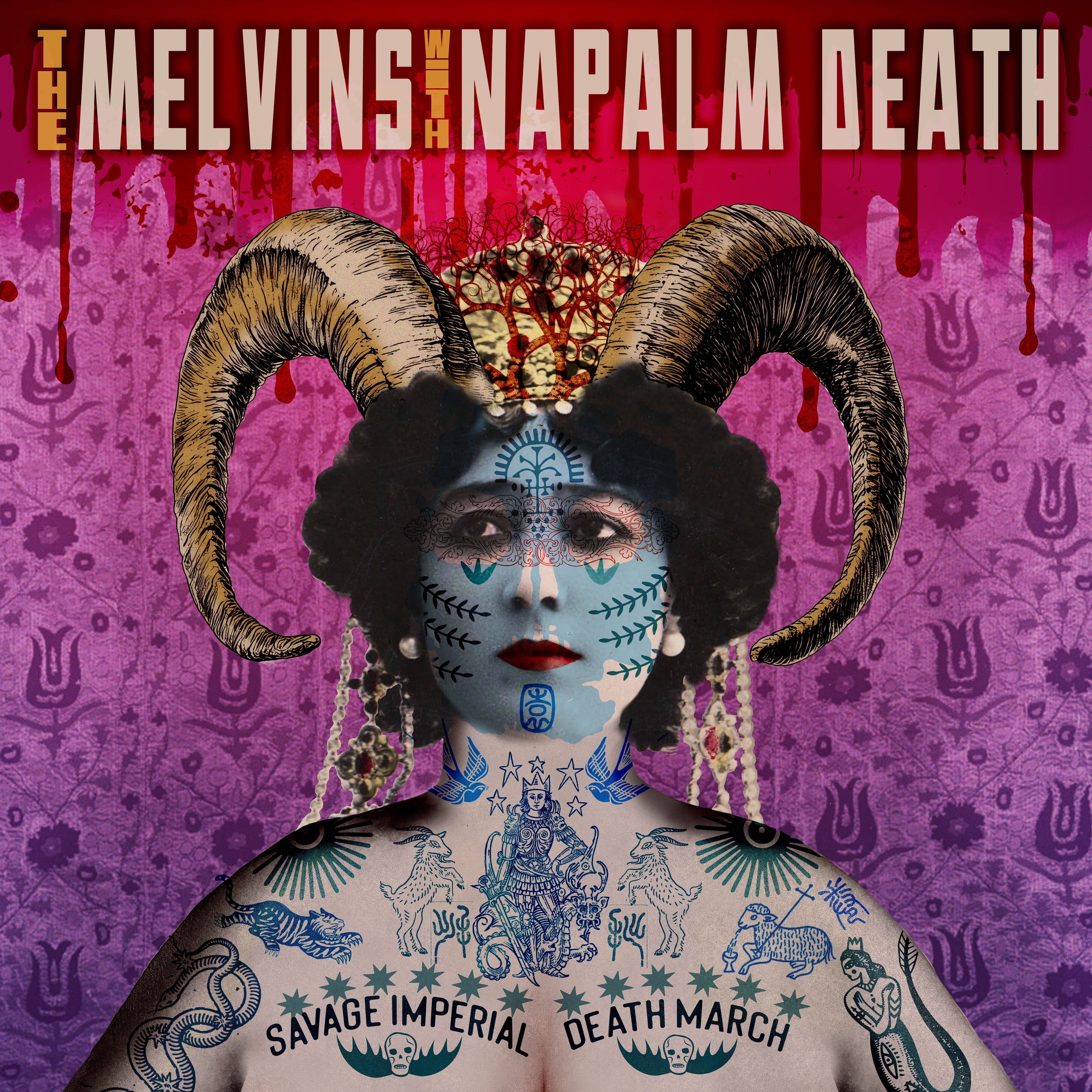 MELVINS & NAPALM DEATH 'SAVAGE IMPERIAL DEATH MARCH' CD