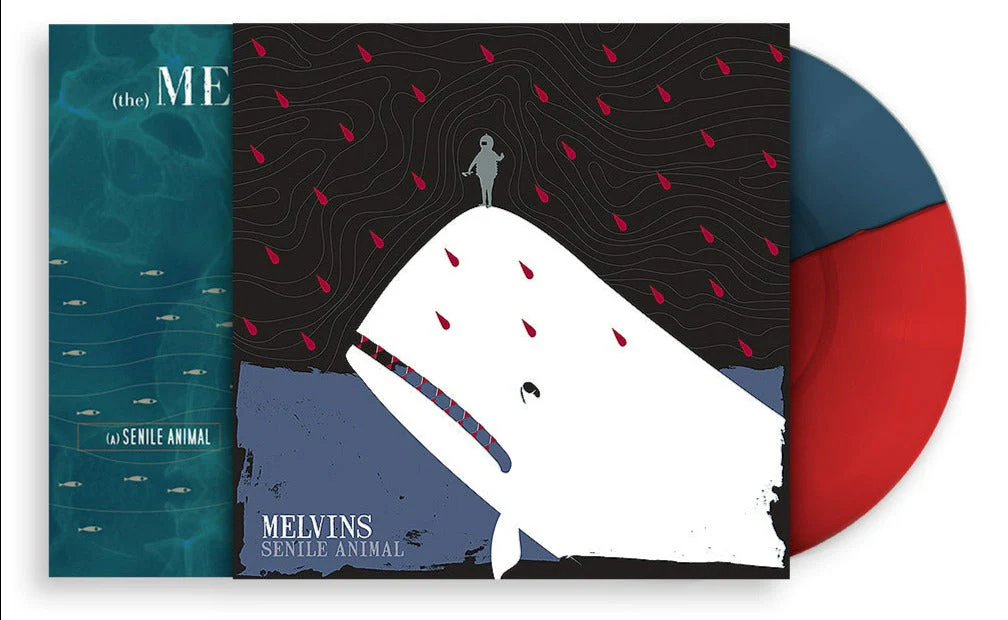 MELVINS ‘A SENILE ANIMAL' LIMTED EDITION LP + MACKIE OSBORNE SCREEN PRINT WRAP - RED/BLUE - Image 2