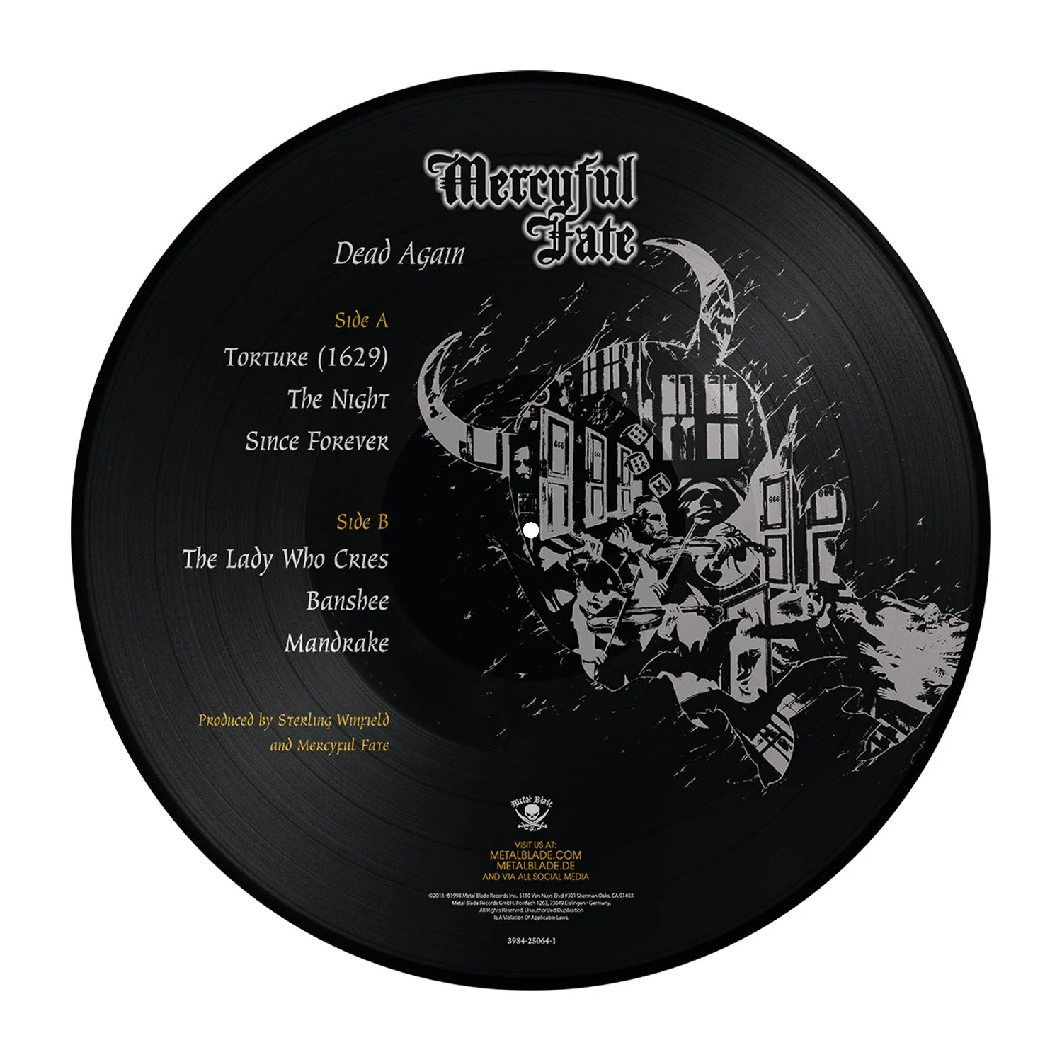 MERCYFUL FATE 'DEAD AGAIN' 2LP PICTURE DISC - Image 2