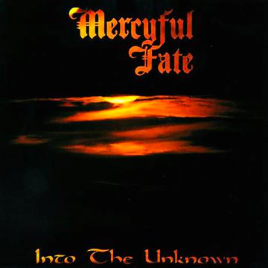 MERCYFUL FATE 'INTO THE UNKNOWN' LP - GREY/BLACK MARBLED - Image 2