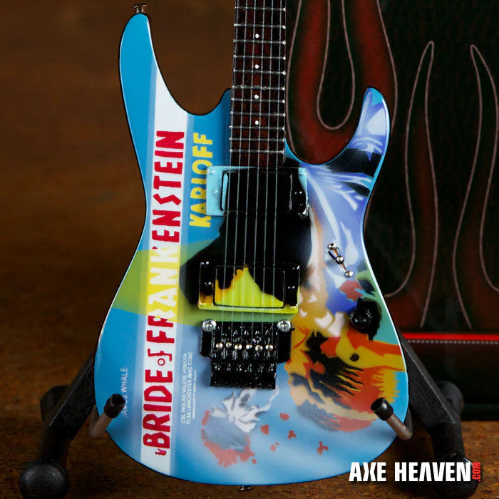 METALLICA - KIRK HAMMETT - THE BRIDE OF FRANKENSTEIN MINI GUITAR - Image 2