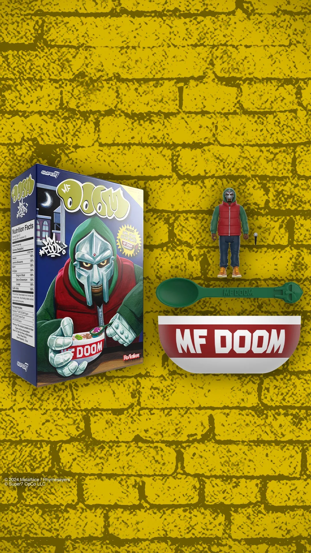 MF DOOM - "MM..FOOD" CEREAL BOWL SET - REACTION FIGURE - WAVE 2 - Image 12