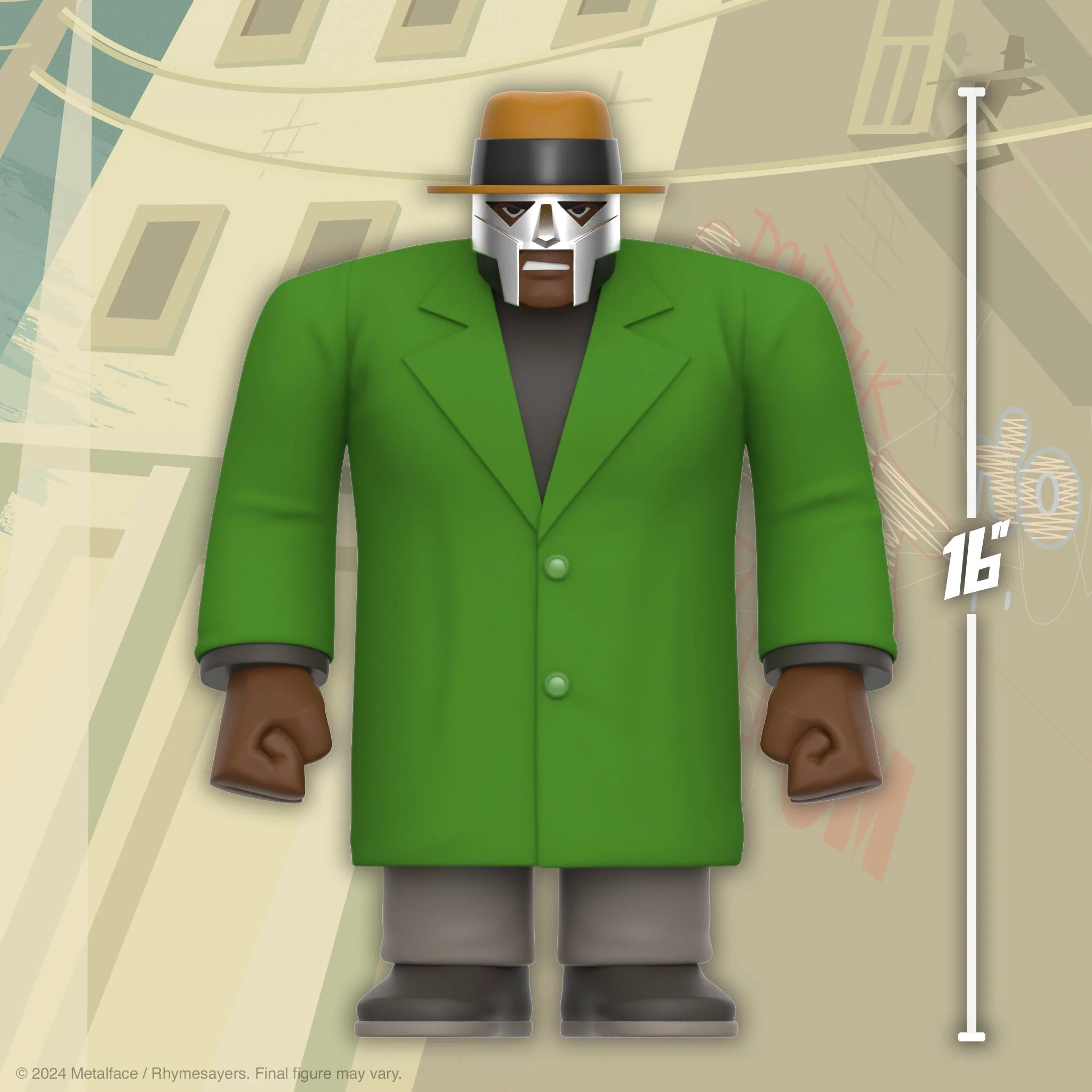 MF DOOM X MADLIB: MADVILLAIN 'ALL CAPS' SUPERSIZE REACTION FIGURE - Image 2