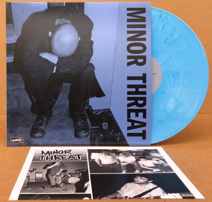 MINOR THREAT 'FIRST 2 7"s' (self titled) 12" EP - BLUE