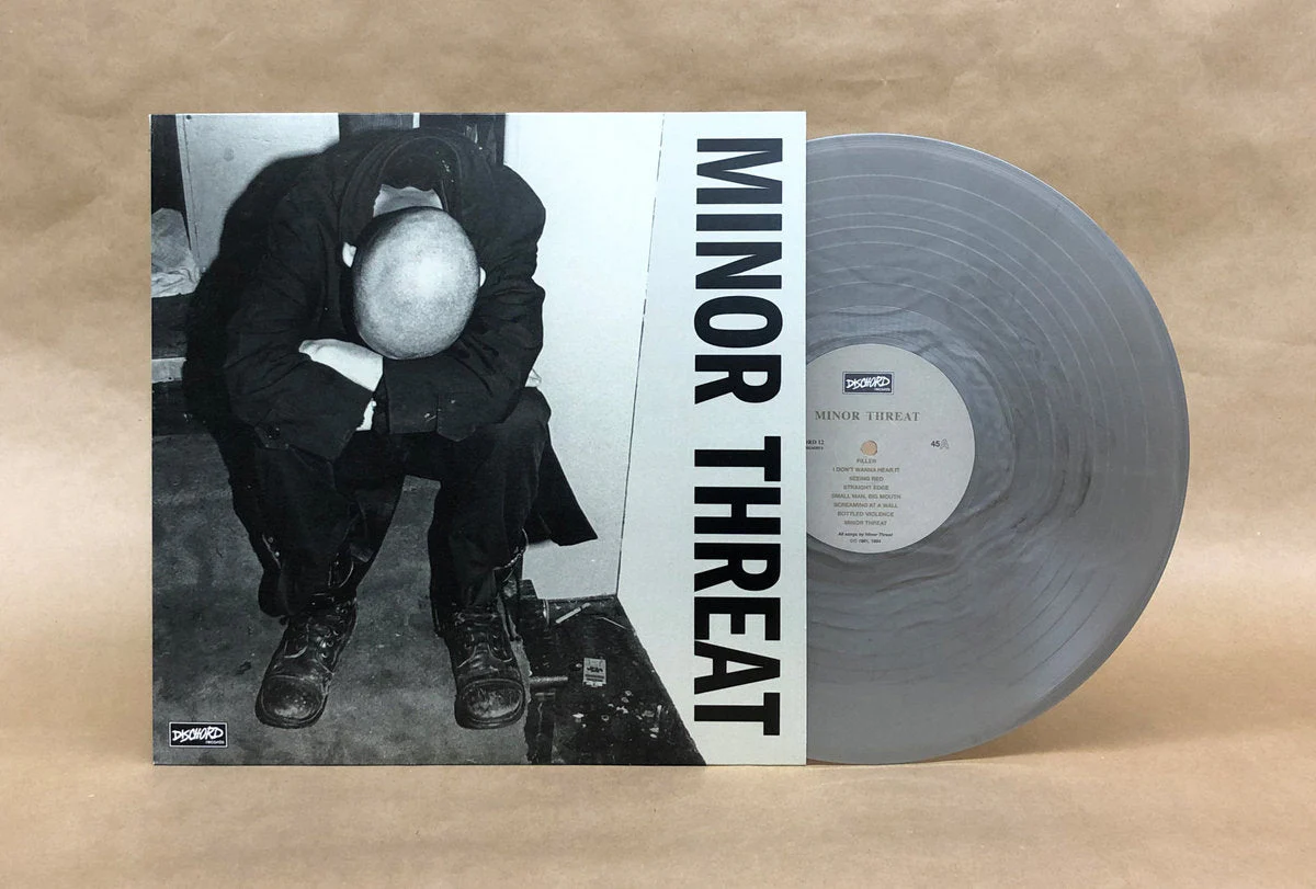 MINOR THREAT 'FIRST 2 7"s' (self titled) 12" EP - SILVER - Image 3