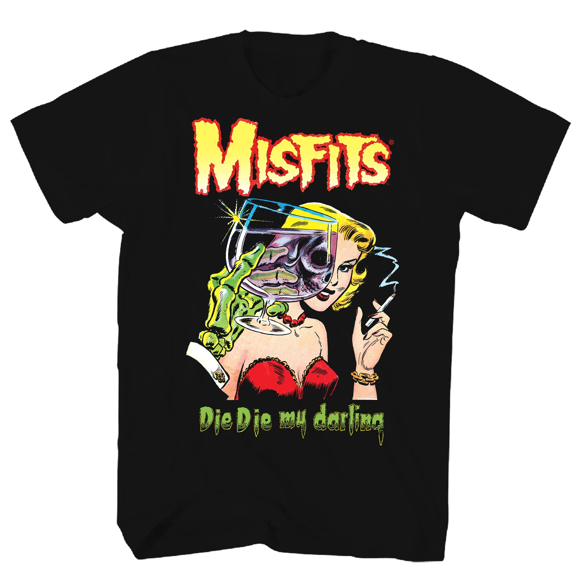 MISFITS DIE DIE MY DARLING BLACK T-SHIRT