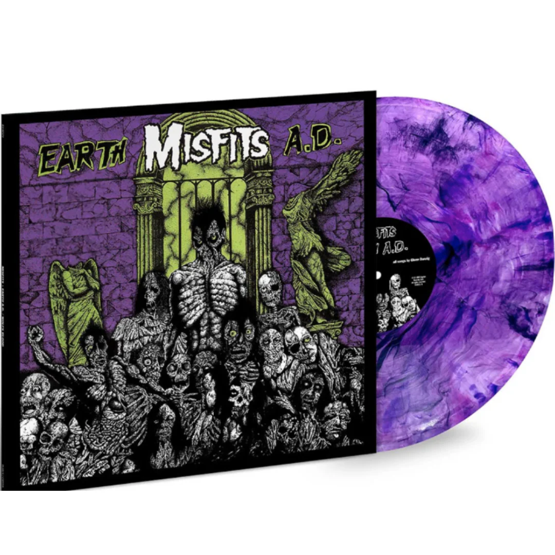 MISFITS 'EARTH A.D./WOLFS BLOOD' LP - PURPLE SWIRL